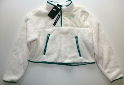 nike sherpa fleece crop top