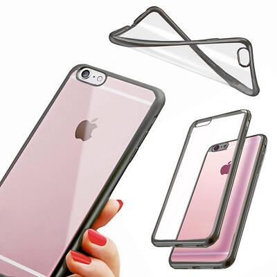 TPU Handy Hülle für iPhone 6 Plus / 6S Plus Schutz Hülle Case Cover Schwarz