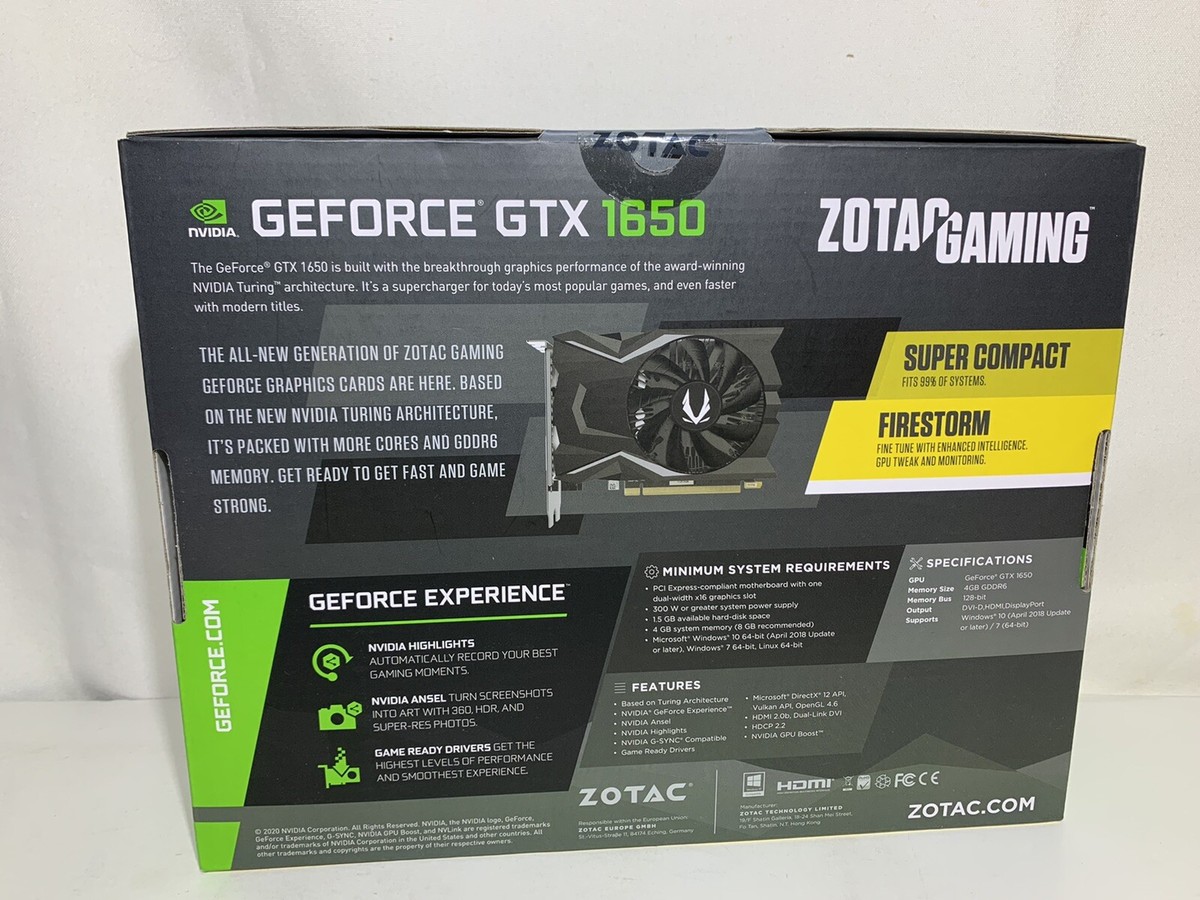 Gtx 1660 Super Zotac Driver Update Zotac Gaming Driver Gtx 1650 Oc