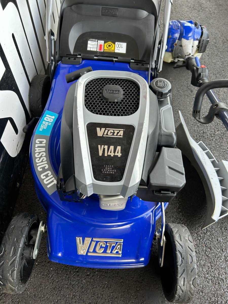 VICTA CLASSIC CUT LAWN MOWER MULCH CATCH BLOWER TRIMMER DEMO