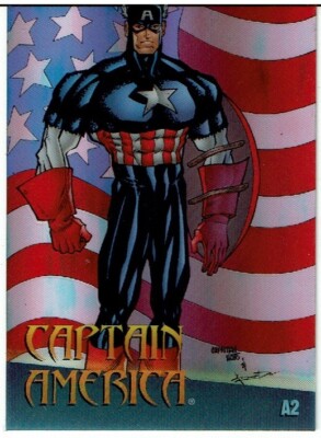 MARVEL VS WILDSTORM CLEARCHROME KARTE A2 CAPTAIN AMERICA
