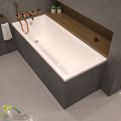 Badewanne 150x70 cm Acrylwanne Marella Rechteck TOP Qualität Füße Ablauf VIEGA