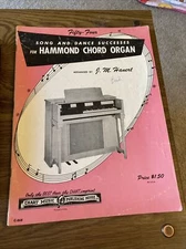 Song and Dance Successes For Hammond Chord Organ, Arr Hanert 1956 songbook