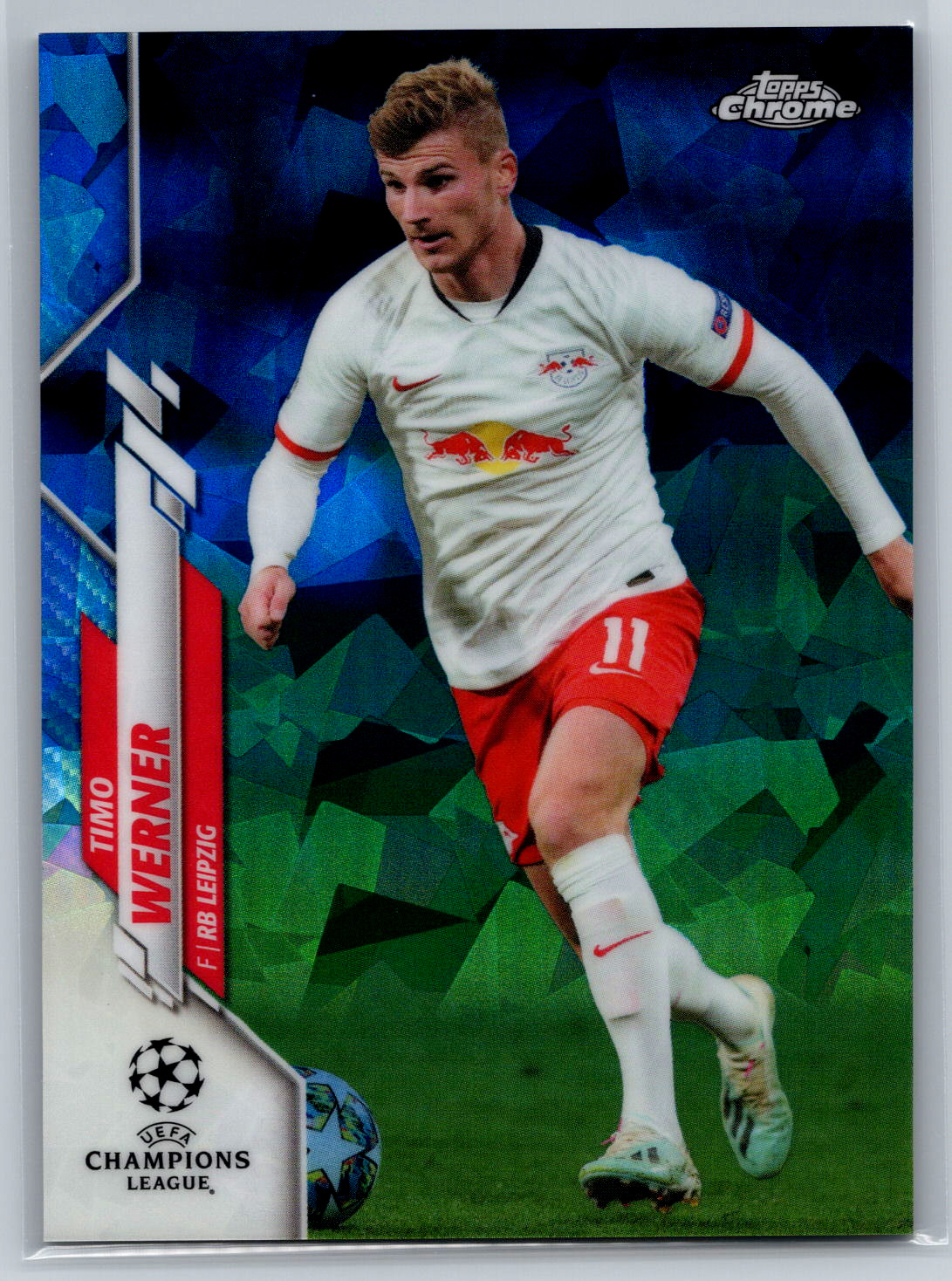 Timo Werner 2019-20 Topps Chrome Sapphire Edition UEFA #42