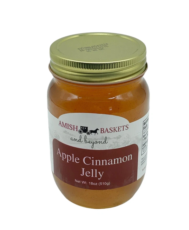 Cestas Amish Manzana Canela Jalea No OGM Vegano Todo Natural - 18 OZ - 2 Frascos Foto 4 de 4