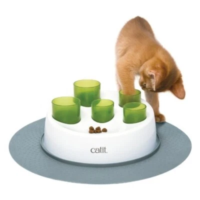 Catit Senses 2.0 Digger Cat Toy Treat Dispenser Slow Feeding Food Hunting Maze