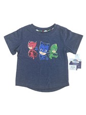 Camiseta PJ Masks para niños talla 2T nueva con etiquetas azul algodón Luna Catboy Gekko superhéroe