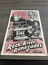 1942 Rock River Renegades Pressbook Cover Page On Board (A)