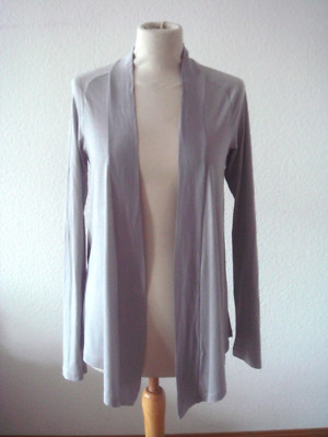SPLENDID Cardigan Wickeljacke leichte Strickjacke Hellgrau 50% Modal,50% CO Gr.M