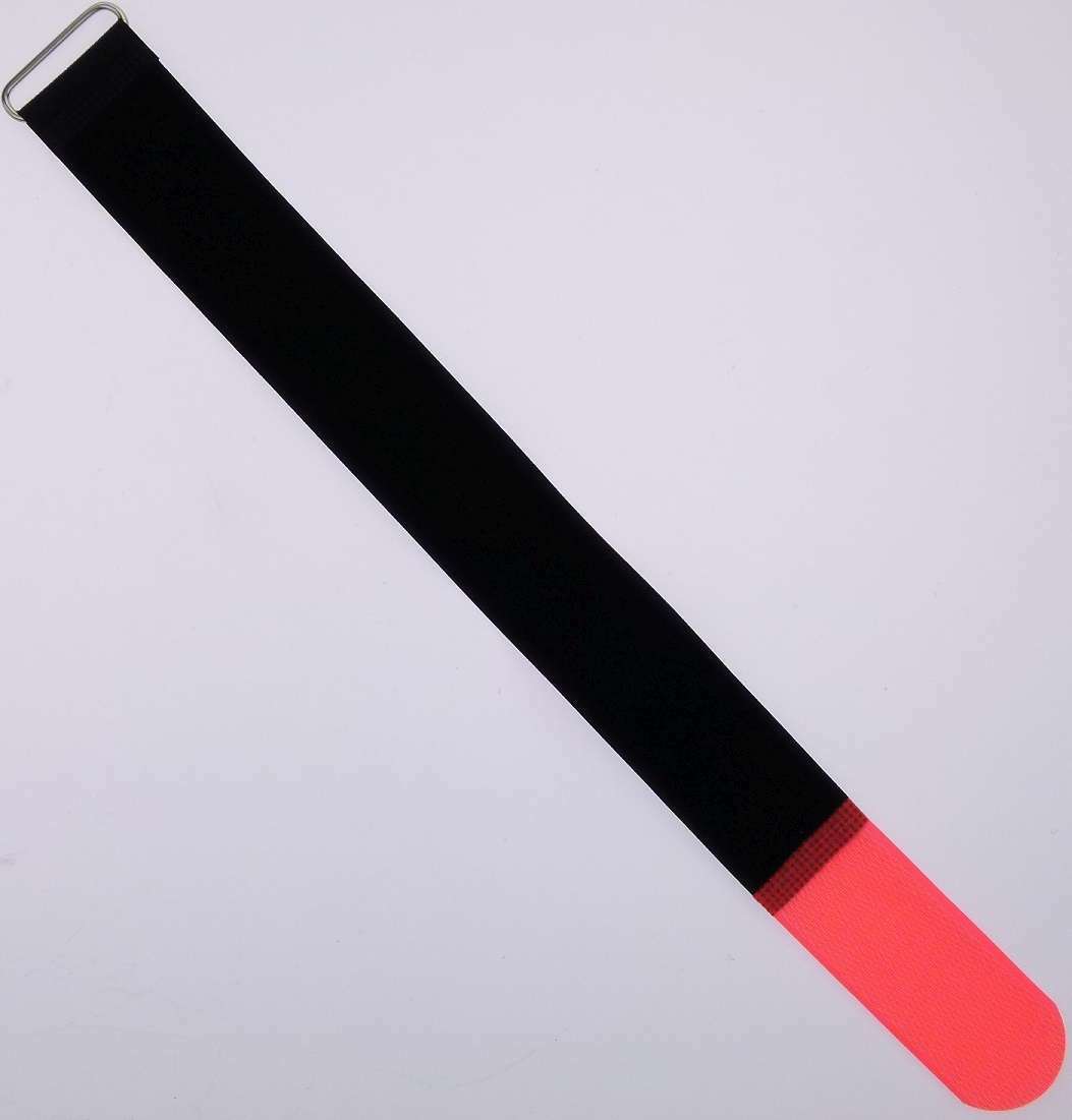 40 Stück Wiederverwendbare Klett-Kabelbinder Rot – 40 Cm Lang, 40 Mm Breit, Mit Metall-Öse