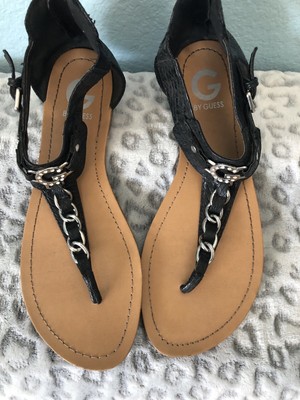 g by guess chain sandals