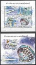 GS0200 2019 TOGO LAUNCH OF EXPLORER 7 JUNO II SPACE YVERT #7186-89+BL1649 MNH