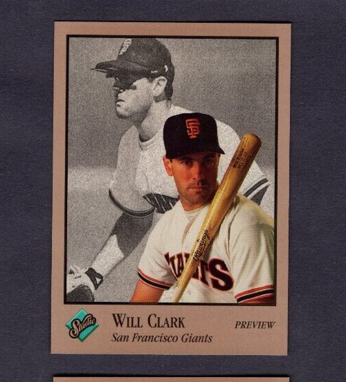 1992 DONRUSS STUDIO PROMO SAMPLE PREVIEW CARD #11 WILL CLARK GIANTS SP MINT COND
