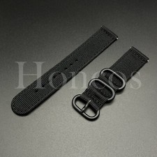 22 MM Black Nylon Canvas Strap Fits For The Blancpain X Swatch Pacific Ocean