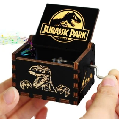 Jurassic Park Boite A Musique Dinosaure Manivelle vintage Antique Melodie Film