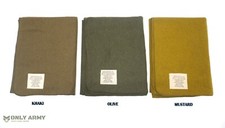 Army Surplus 75% Wool Blanket - 3 Colours Large Size 200x155cm Camping Bushcraft