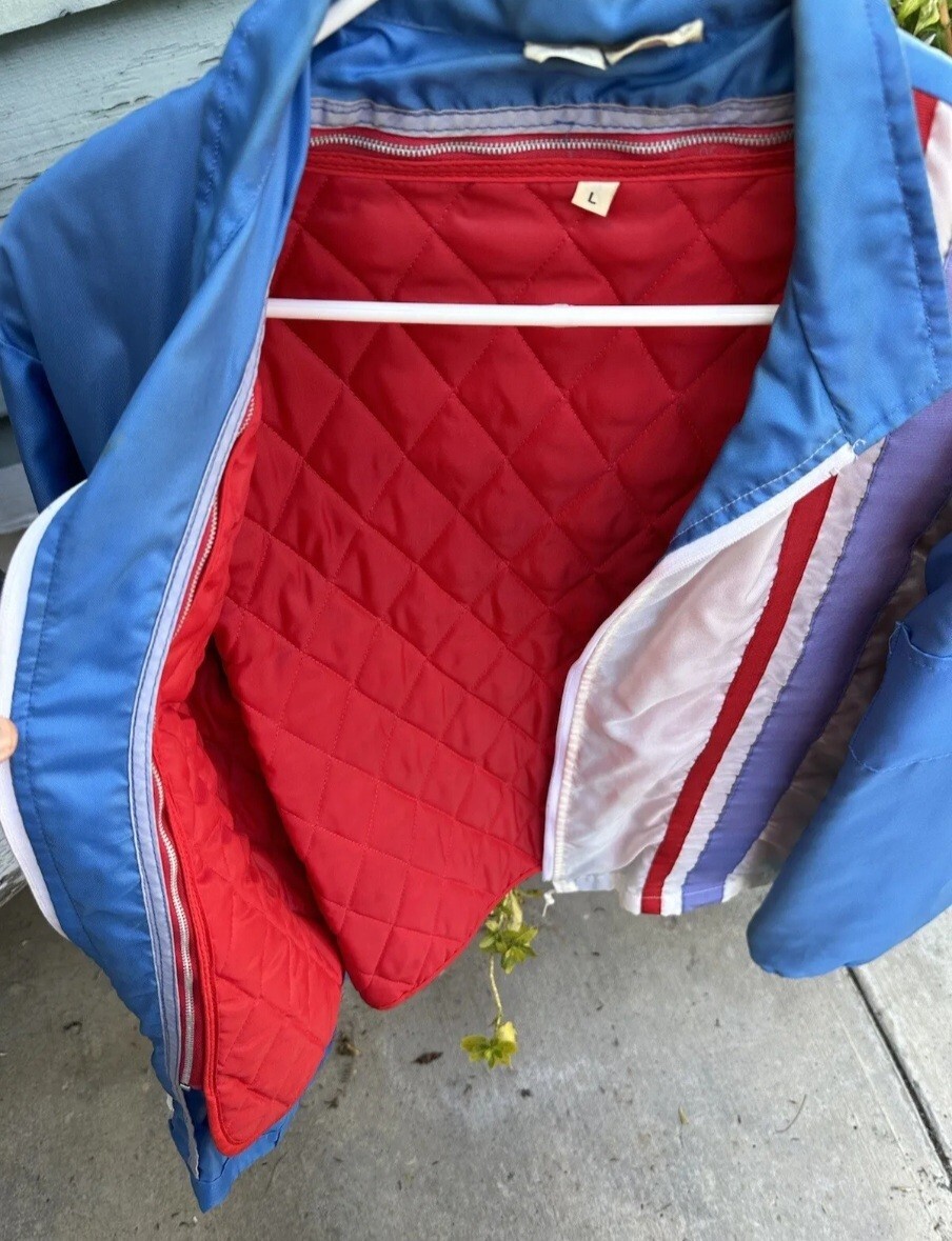 🚨🔥Vintage Honda Racing Long Beach Jacket Blue Patches Lrg