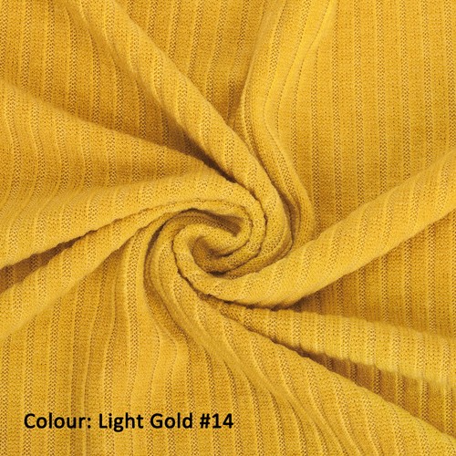 Jersey Fabric Rib Knit 4x2 Ribbed Dressmaking Stretch Material 19 Fashion Colors - Picture 20 of 35