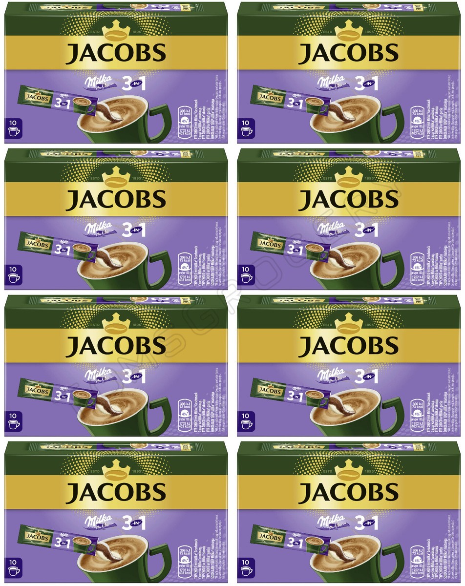 8 JACOBS MILKA CHOCOLATE Flavor 3in1 Instant Cappuccino Coffee