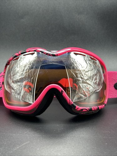 Vintage Y2K Oakley Snow Googles Pink Script Women’s Skiing Snowboarding