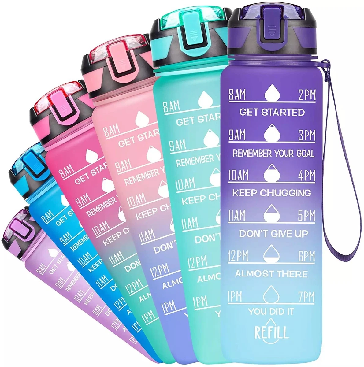 Kids School Cute Water Bottle Motivational Adults Kids Drinking