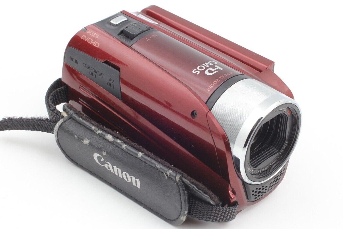 [N MINT] Canon Digital Video Camera Ivis Hf R21 Red 20X From JAPAN
