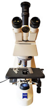 Zeiss Axioskop 40 Trinocular Microscope with 3 Objectives