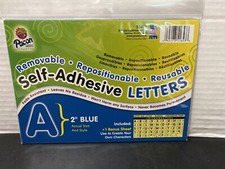 Pacon Colored Self-Adhesive Removable 2 Inch Blue Letters 51653