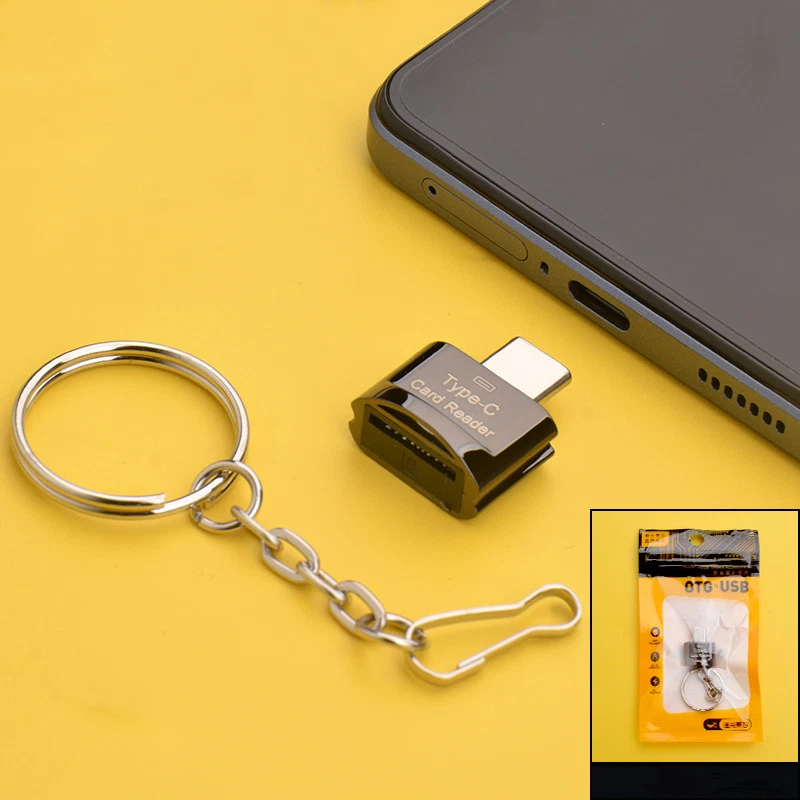 1x Type C To Micro SD TF Card Reader OTG USB Adapter Converter For Samsung Phone - Image 3 of 4