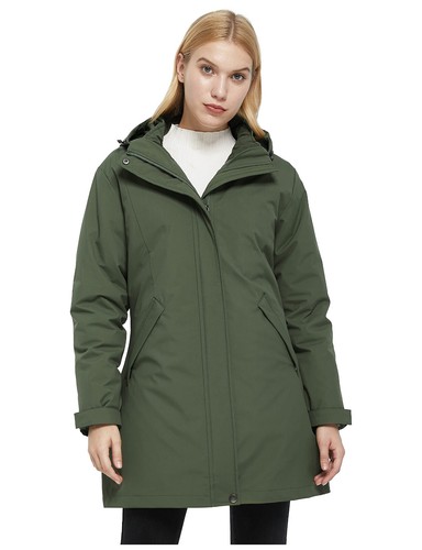 Ampake Women's Winter 3 in 1 Parka Coat Warm Puffer Liner Jacket Detachable Hood - Picture 40 of 46