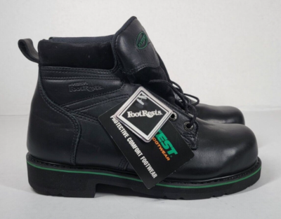 Hytest Foot Rests Steel Toe Work Boots Men display picture 1