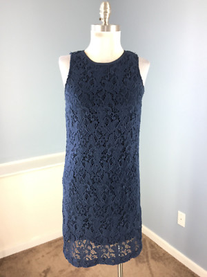 Ann Taylor Loft XS 2 Navy Blue Lace Crochet Dress Career Cocktail Excellent Wow | eBay Ann Taylor Loft XS 2 Navy Blue Lace Crochet Dress Career Cocktail Excellent Wow | eBay