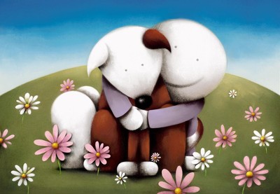Our Happy Place von Doug Hyde. Signiert, nummeriert, MONTIERT. Neu mit COA