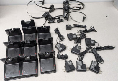 Plantronics - CS500XD - Base Only -Power Adapter - and other parts - LOT of 9