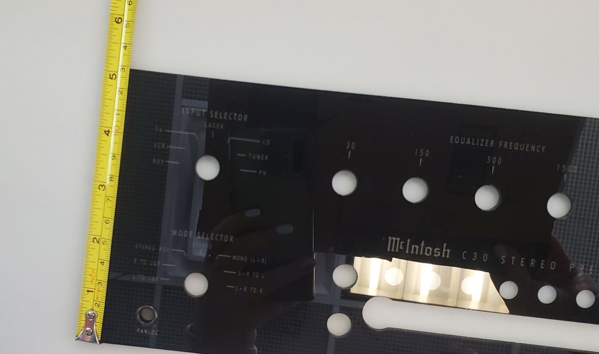 McIntosh C30 Original Glass Faceplate for Preamp | eBay