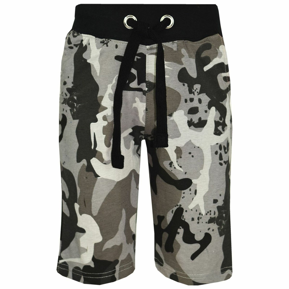 Kids Marl Print Jersey Shorts Boys Summer Bottoms Elasticated Pants 3-14 Years E - Foto 5