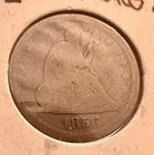 1856 Seated Liberty Silver Quarter 25C G