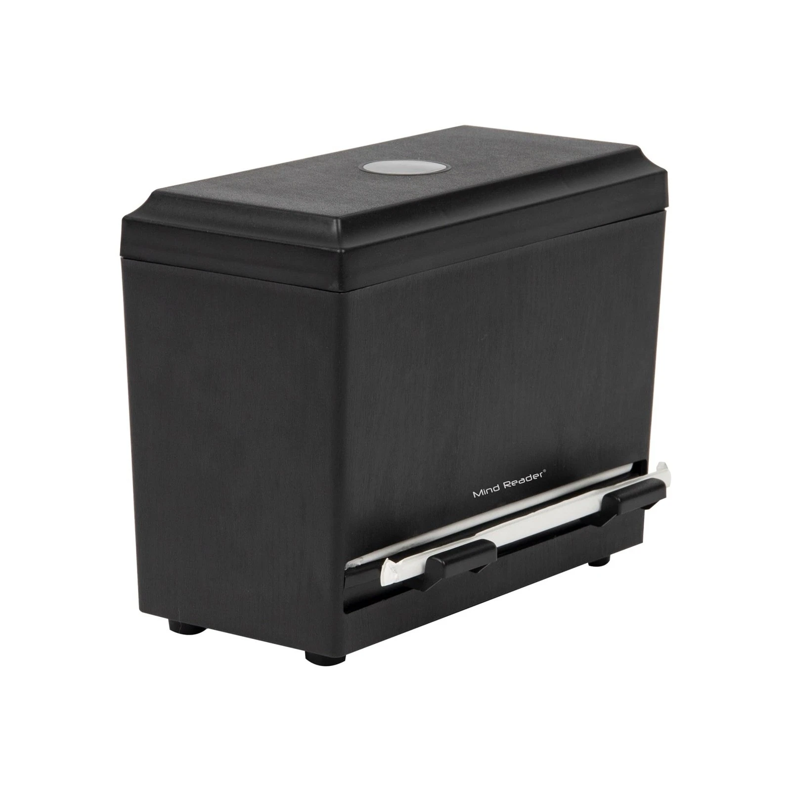 Large Capacity Black Straw Dispenser for Kitchen and Party Storage