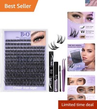Wet Look Wispy Lash Clusters 156PCS - Long-La...