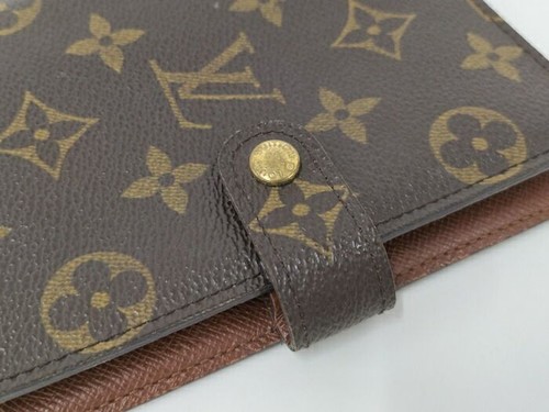 LOUIS VUITTON Monogram Agenda MM Day Planner Cover R20105 Brown Near Mint - Fast - Picture 6 of 10