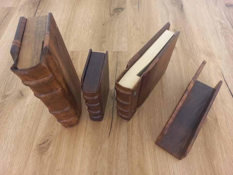 Arte Medici Leder-Set – Handarbeit Ganzleder – Buchhüllen & Notizbuch | Unikate! - Bild 2 von 4