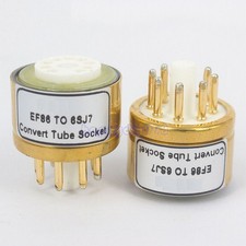 1PC EF86 TO 6SJ7 6J8P 6SH7 5693 Audio Vacuum Tube Amp Convert Socket Adapter