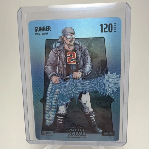 2026 Bo Jackson Battle Arena Gunner (Henderson) Rare Blue Battlefoil Ice #BBF-93
