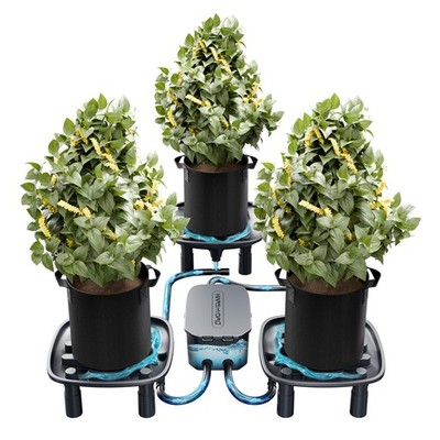 Mars Hydro Auto-Drainage System 3-Pack Runoff Trays for Grow Tent Garden 3 Plant
