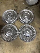 Four Vintage 1957 1958 Studebaker Silver Golden Hawk Commander Starliner Hubcaps