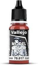 Vallejo Model Color SCARLET 17ml - Hobby and Model Acrylic Paint - 70817