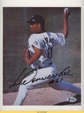 BAS Authenticated Livan Hernandez Beckett Auth Sticker Auto 3c7