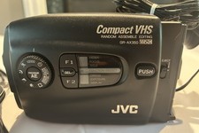 Vintage -JVC GR-AX350 Compact VHS VHSC VHS-C Camcorder NO BATTERY Tested  Works