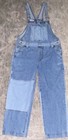 Cotton On Utility Denim Colorblock Overalls Pockets Button Blue Women 14 AU — photo 1