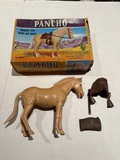 VINTAGE 1967 Marx Johnny West PANCHO Horse Pony Figure Toy in BOX Best of West